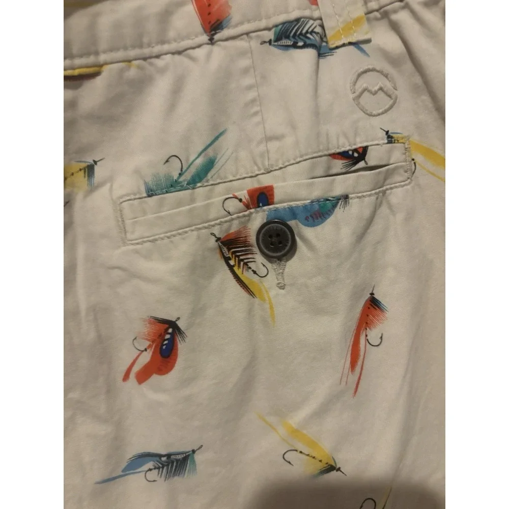 Magellan Shorts Men's Outdoor‎ Fishing Lures Hiking Chino Red Blue Size 34